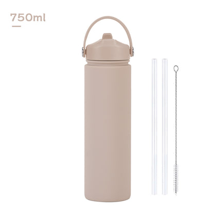 Insulated Stainless Steel Water Bottle with Straw