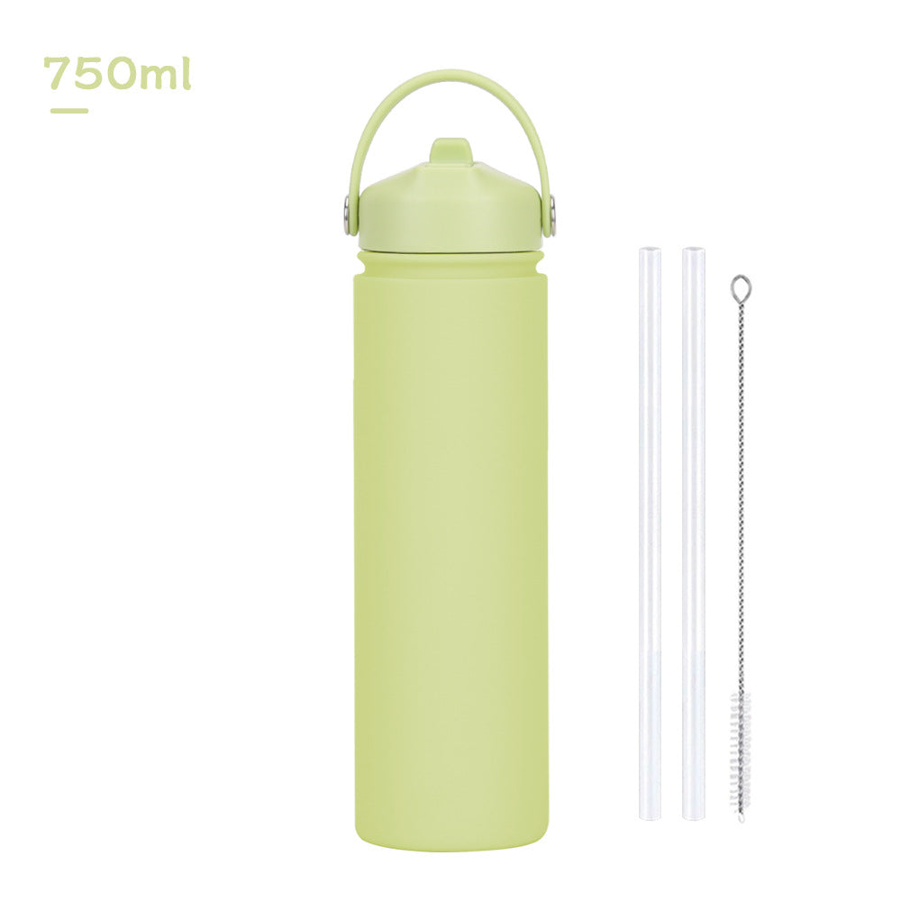 Insulated Stainless Steel Water Bottle with Straw