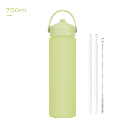 Insulated Stainless Steel Water Bottle with Straw