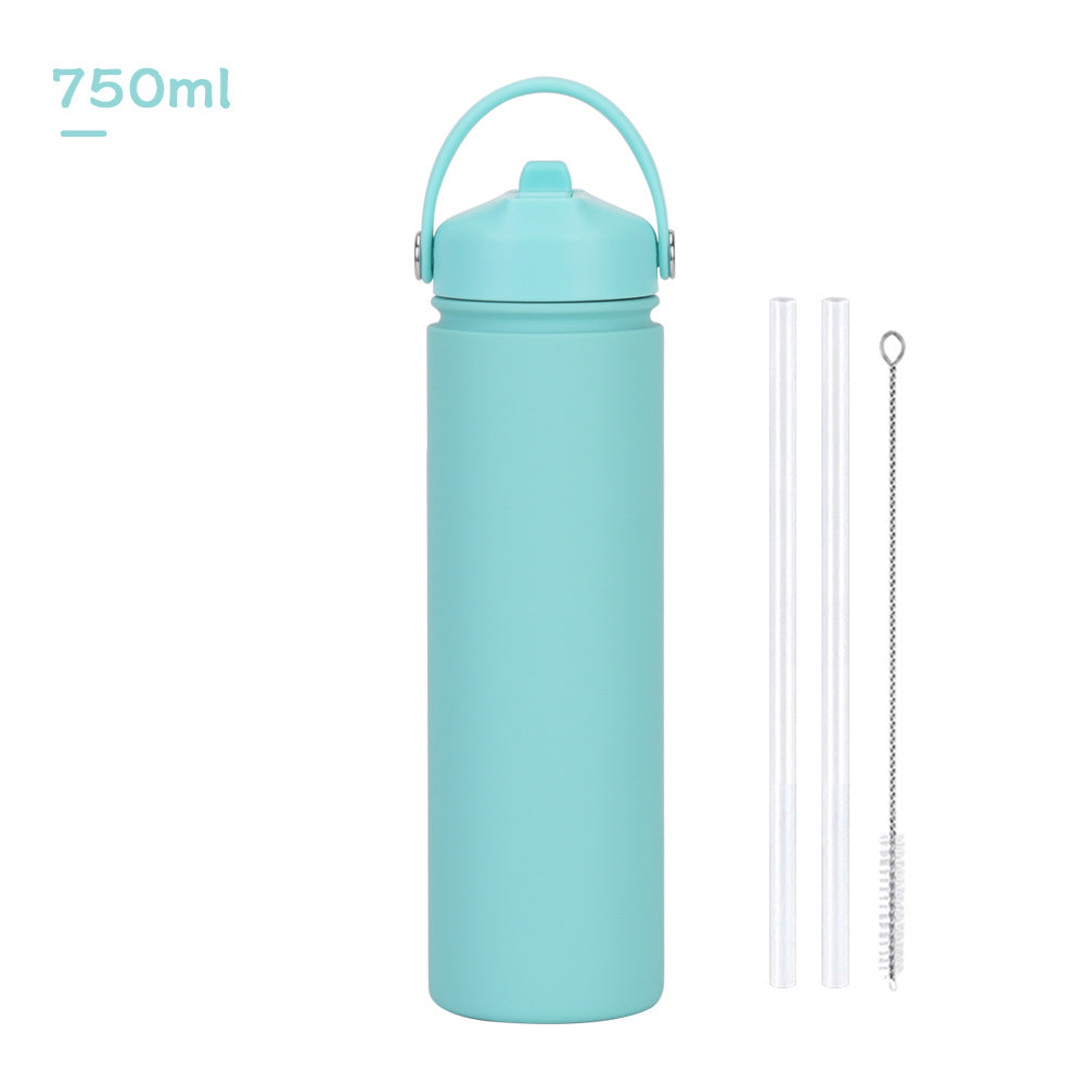 Insulated Stainless Steel Water Bottle with Straw