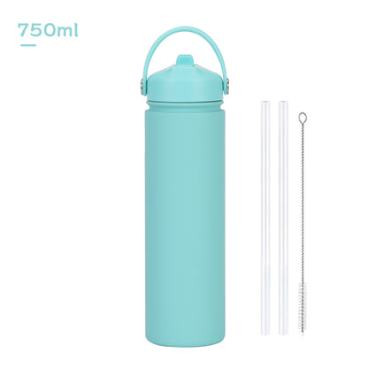 Insulated Stainless Steel Water Bottle with Straw