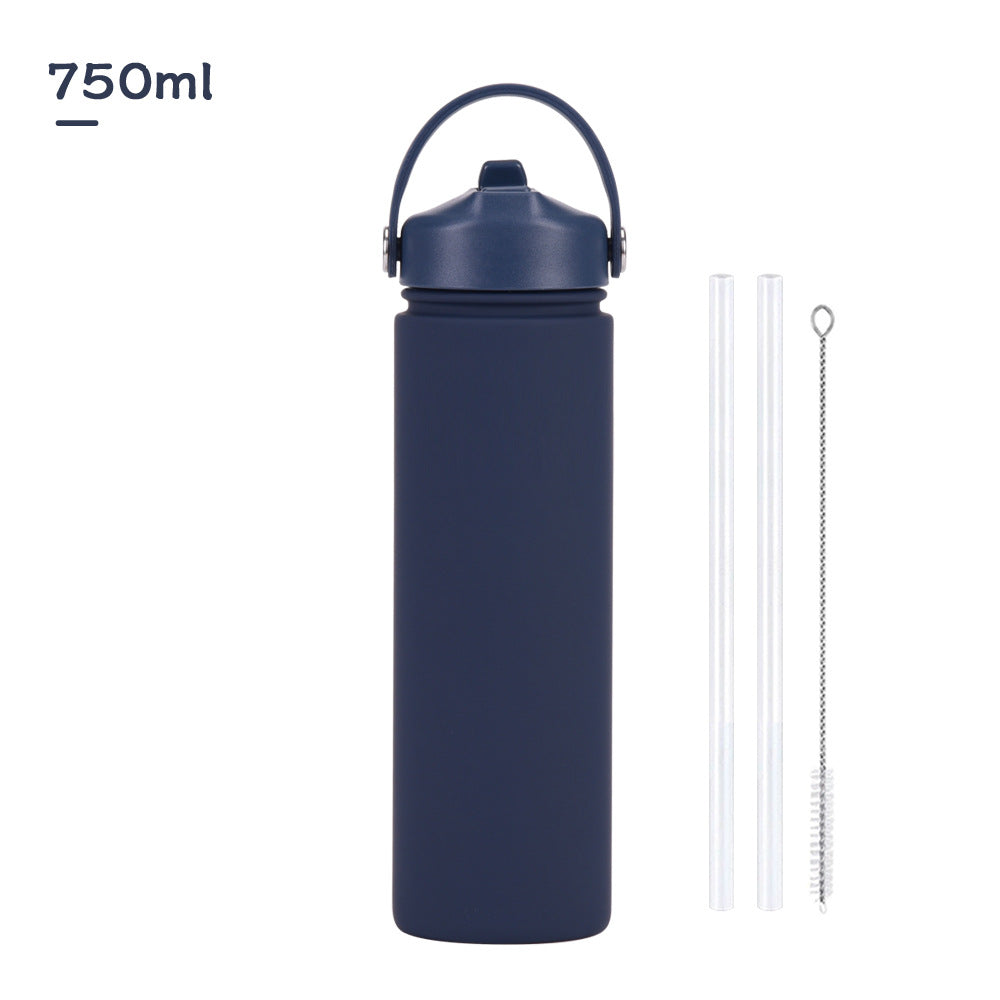 Insulated Stainless Steel Water Bottle with Straw
