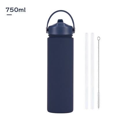 Insulated Stainless Steel Water Bottle with Straw