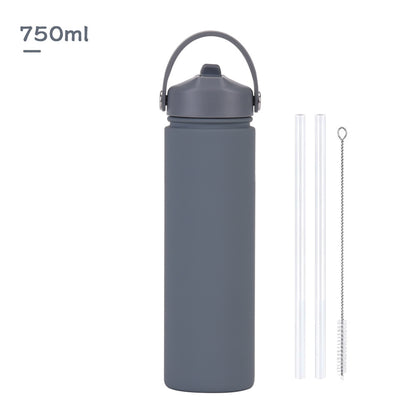 Insulated Stainless Steel Water Bottle with Straw