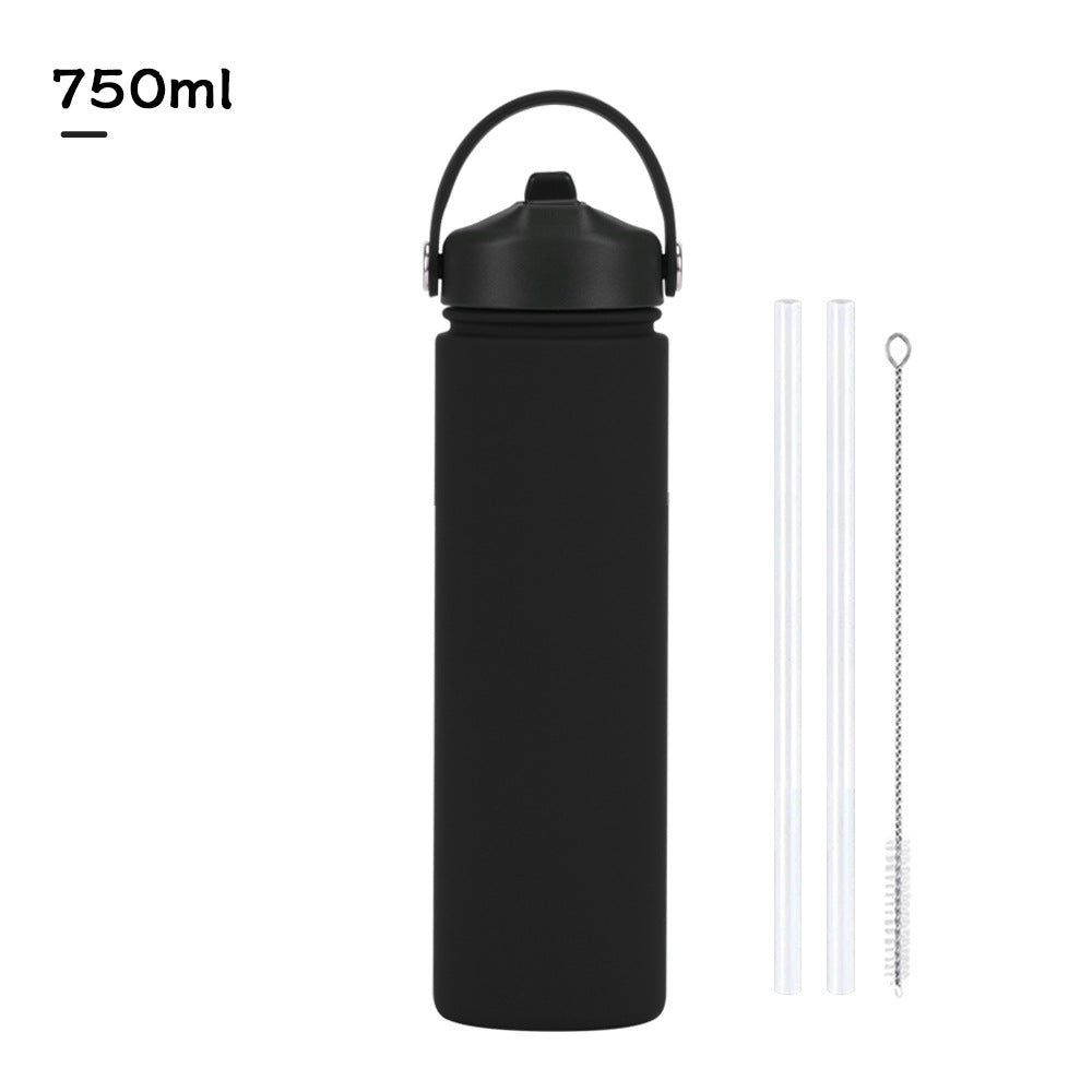 Insulated Stainless Steel Water Bottle with Straw