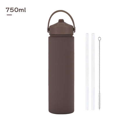 Insulated Stainless Steel Water Bottle with Straw