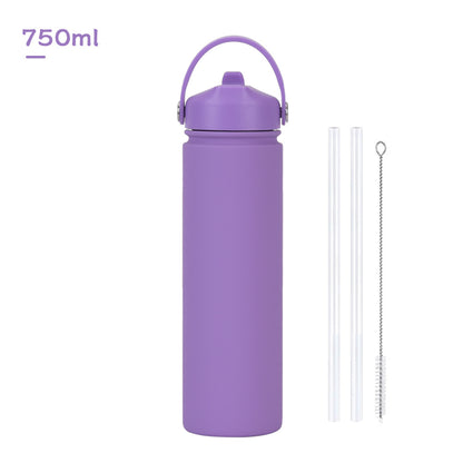 Insulated Stainless Steel Water Bottle with Straw