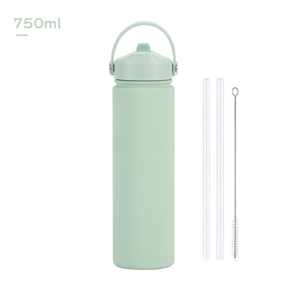 Insulated Stainless Steel Water Bottle with Straw