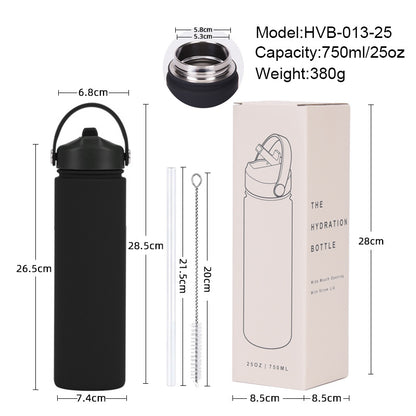 Insulated Stainless Steel Water Bottle with Straw