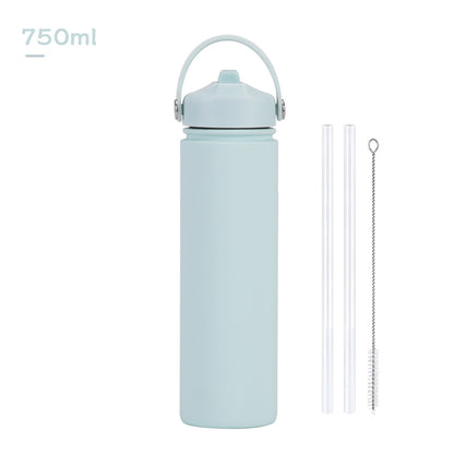 Insulated Stainless Steel Water Bottle with Straw