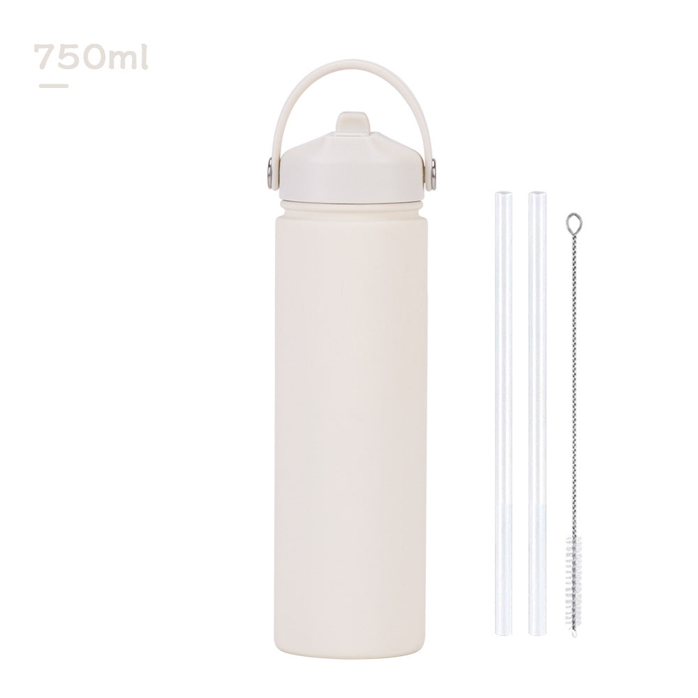 Insulated Stainless Steel Water Bottle with Straw