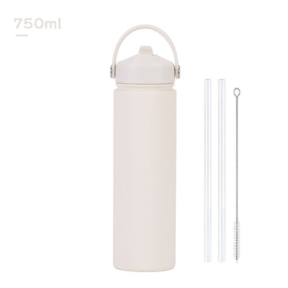 Insulated Stainless Steel Water Bottle with Straw