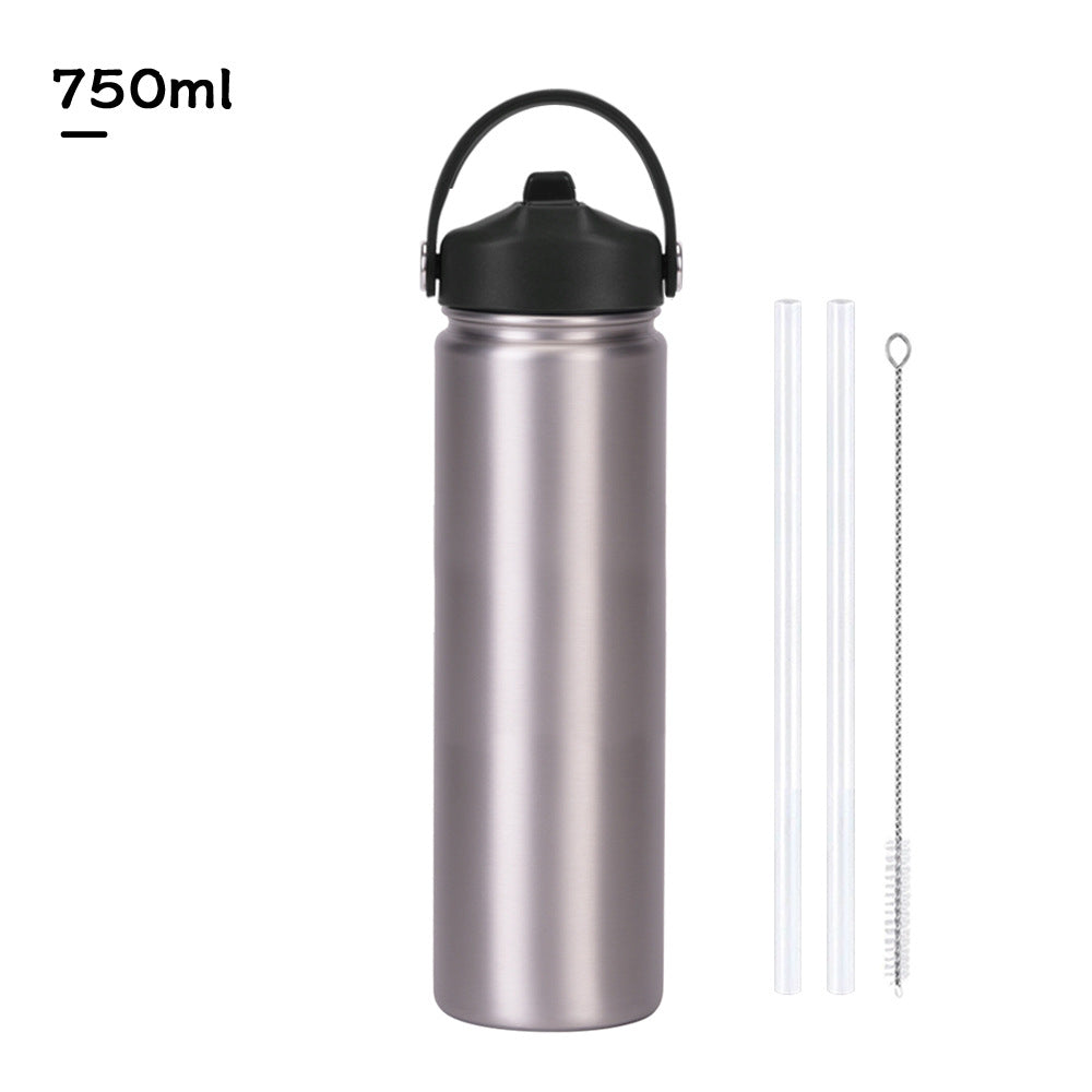 Insulated Stainless Steel Water Bottle with Straw