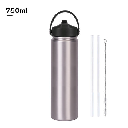 Insulated Stainless Steel Water Bottle with Straw